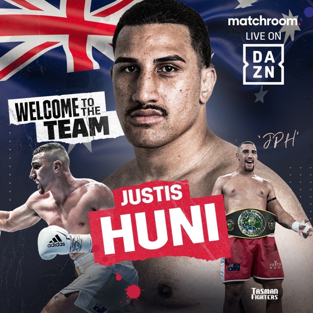 Justis Huni Signs Promotional Deal With Matchroom
